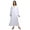 White, variant on Moomaya Solid Round Neck Nursing Sleepwear For Women Cotton Nightdress
