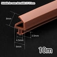 thumbnail image 2 of 10M Door Window Sealing Strip Rubber Window Weather Seal Strip Sound Insulation Windproof Silicone Strip Seal Gap Filler, 2 of 11