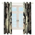 thumbnail image 3 of Anime Castle Window Curtain Panels Grommet Blackout Curtains Blackout Curtains for Living Room, 3 of 7