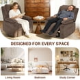thumbnail image 5 of UHOMEPRO Power Lift Recliner Chair for Seniors, Stand Assist Lift Chair with Remote Control, Easy Up Reclining Chair, 350 lbs Capacity, Brown, 5 of 11