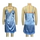 thumbnail image 5 of Video disponible Camisón sexy azul claro S Camisón de satén elástico para mujer Ropa interior sexy Pijamas para el hogar ANGGREK Otros, 5 of 8