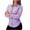 Purple(Womens Tops), variant on GUACER Womens Long Sleeve Blouses Gingham Collared Button Down Shirts Loose Casual Fall Tops