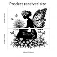 thumbnail image 3 of Adhesivo de pared de PVC con forma de hada con mariposas negras, 30 x 60 cm, 2 hojas, 3 of 3