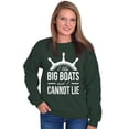 thumbnail image 5 of I Like Big Boats and I Cannot Lie Sweatshirt for Men or Women Brisco Brands L, 5 of 6
