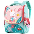 thumbnail image 2 of Mochila escolar de conejo para niños, bolsa escolar de alta calidad con dibujos de animales, de 2 a 6 añosdinosaur navy Fivean unisex, 2 of 2