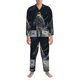 thumbnail image 3 of Fotbe Astronaut Standing In The Moon Pijama de Hombre con Estampado de Manga Larga, Conjunto de 2 Piezas, Ropa de Dormir Suave y Cómoda con Bolsillos-XX-Large, 3 of 7