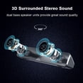 thumbnail image 2 of Yeacher V-108 Speaker Bar Computer Speakers Stereo HiFi Sound Wired Computer Sound Bar Rich Bass USB Powered Soundbar Speaker for PC TV Smart Phone Tablets Desktop Laptop, 2 of 7