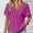 Hot Pink, variant on TIANZEN Women Short Sleeve Shirt Elegant Tunic V Neck T Shirt Summer Casual Lightweight Mesh Top Medium T Shirts Women Short Sleeve Casual Shirts for Women Long Sleeve Casual T Shirt Women