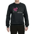 thumbnail image 2 of Wild Bobby, Loved John 3:16 Inspirational/Christian Unisex Crewneck Graphic Sweatshirt, Black, Small, 2 of 6