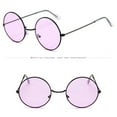thumbnail image 6 of 1 Pair of Glasses Black Women Men Vintage Retro Glasses Unisex Fashion Circle Frame Sunglasses Eyewear, 6 of 9