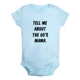 thumbnail image 2 of iDzn Tell Me About The 00's Mama Funny Rompers For Babies, Newborn Baby Unisex Bodysuits, Infant Jumpsuits, Toddler 0-24 Months Kids One-Piece Oufits, 2 of 5