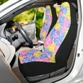 thumbnail image 6 of ALAZA Palm Leaf-c7 Car Seat Covers 2 PCs Universal Auto Front Seats Interior Protector, 6 of 7