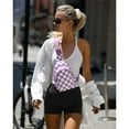 thumbnail image 2 of Checkered Sling Bag for Women Small Backpack Crossbody Chest Bag Fanny Packs Purses, 2 of 6