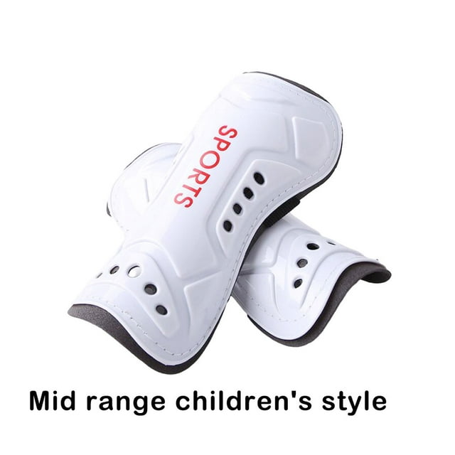 Baohd Durable Construction Calf Protector For Adult Soccer Training Adjustable Protective Leg Sleeves kid white 1Set