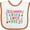 White and Orange, variant on Inktastic Grammy and Papa Love Me Girls Baby Bib