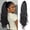 2, variant on 18inch Wavy Hair Ponytail Extensions Wig Synthetic Water Wave Claw Clip Ponytail Hairpiece for Women Daily Use Black Brown Wig