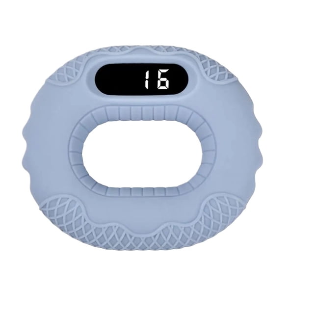 Digital Hand Gripper Soft Silicone Grip Strength Tester with Removable Counter Forearm Workout ,Easy to Use
