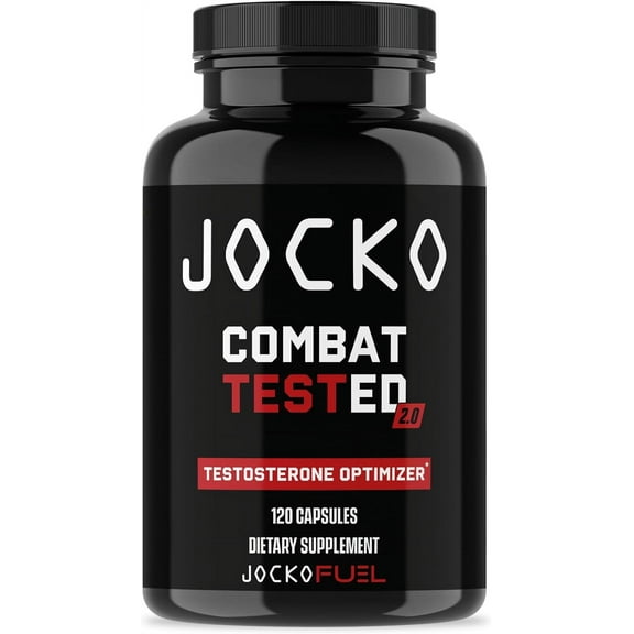 Jocko Fuel Test Booster for Men - Natural Endurance & Strength Booster, 120 Count, 30 Servings