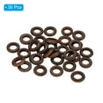 thumbnail image 3 of Uxcell 15mm Natural Wooden Rings, 30 Pack Wood Ring Round Linking Rings Wood Loop Circle for Craft, Dark Brown, 3 of 8