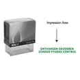 thumbnail image 1 of eloria Ontvangen Geoderen Zonder Fysieke Control Self Inking Rubber Stamp Business Custom Stamp Office Stationary, Color: Green Ink, 1 of 1