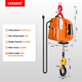 thumbnail image 4 of Cabrestante eléctrico YATOINTO 3 en 1, 500 kg, 25 m, 120 V, 4 of 8