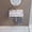 White / Silver, variant on Claire 22" Wall-Mount Bathroom Sink with Silver Towel Bar