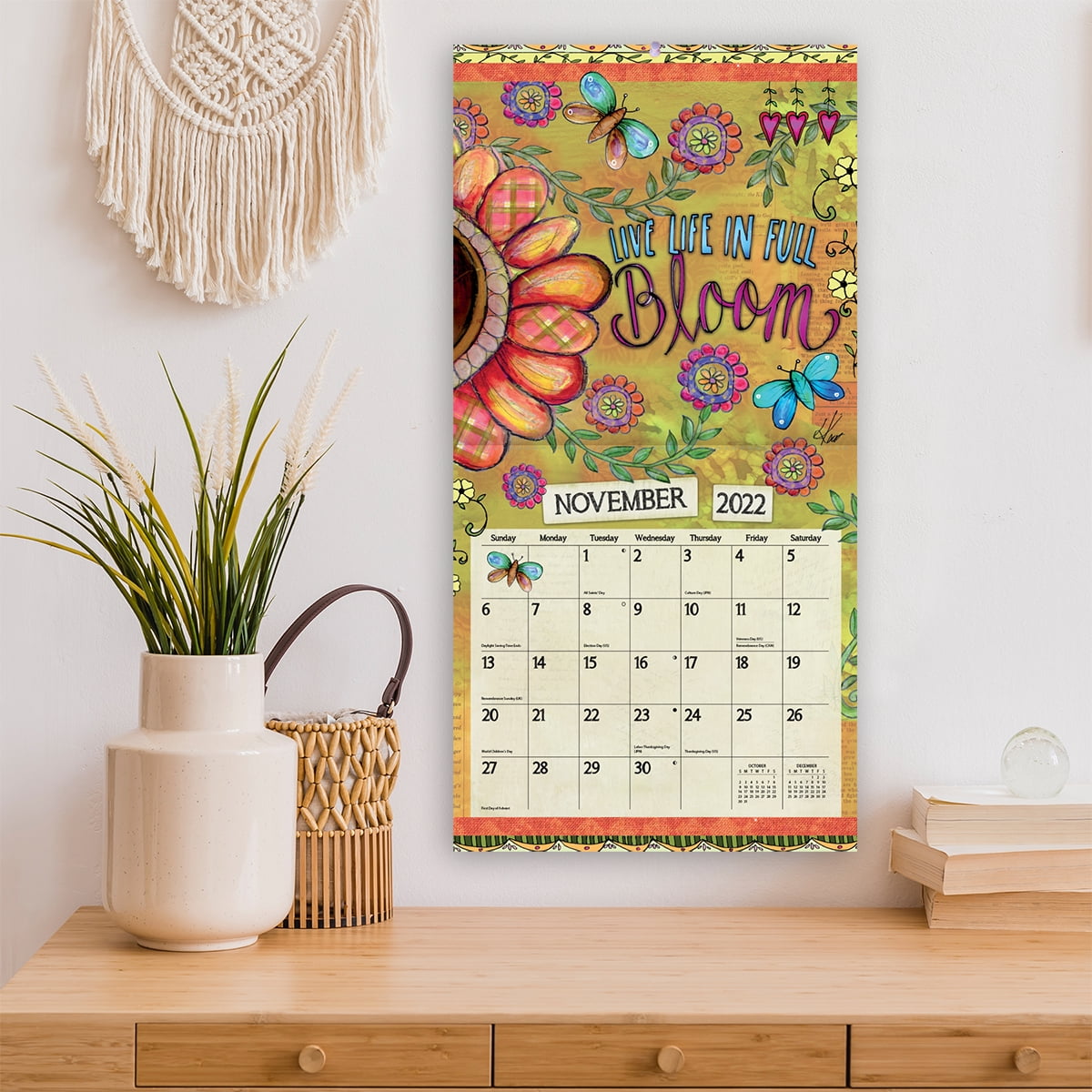 Wells Street by LANG Embrace The Day, 2022 Wall Calendar, 12" x 12"
