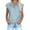 Light Blue women denim crop top a1, variant on Women Collared Knot Front Crop Top Denim T Shirt Short Sleeve Button Down Casual Blouse Trendy Summer Tee for Party Vacation, Black 2XL