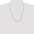 thumbnail image 2 of 14k White Gold 24 Inch 1.5mm Rope Chain Necklace Pendant Charm, 2 of 9