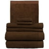 Corinthian 6 Piece Towel Set, Chocolate
