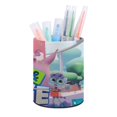 thumbnail image 1 of Mia y Codie-theme Cylinder Pen Holder Pencil Organizer with Flannel Lining PVC Leather Material Cardboard Base for study work 10*8CM, 1 of 6