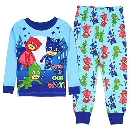 AME PJ Mask Boys Were On Our Way! Long Sleeve Cotton Pajamas Tight Fit (Best Way To Sleep With Occipital Neuralgia)