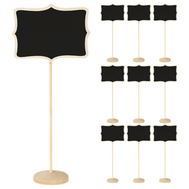 10 mini pizarras con soporte, pizarras pequeñas, letreros reservados, tableros de mensajes