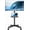 Black-1, variant on YN  Mobile TV Stand for 23-65 Inch TVs, Rolling TV Stand with Locking Wheels, Adjustable Height, Media Shelf, Outdoor TV Stand Max VESA 400x400mm, Holds Up to 88lbs