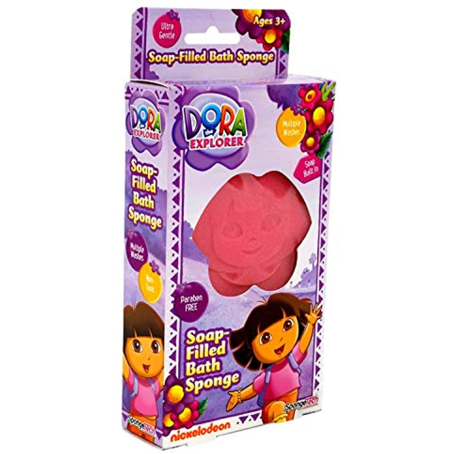 Dora the Explorer Soap Filled Bath Sponge for Girls
