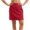 *Red, variant on Binmer Women's High Waisted Stretch Waist Skort ,Casual Summer Mini Skirt Shorts Black,Women's Plus L