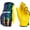 Black, variant on FEISHDEK Kids Work Gloves, Genuine Leather Gardening Gloves for Children, Breathable Safety Gloves with Reflective Strips for Outdoor, Yard Work, (Ages 7-12, X-Large, Black)