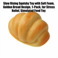 thumbnail image 2 of Slow Rising Squishy Toy with Soft Foam, Golden Bread Design, 1-Pack, for Relaxation, Simulated Toy, 2 of 3