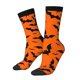 thumbnail image 1 of Balery Halloween Bats Calcetas Largas con Estampado para Hombre y Mujer – Suaves y Transpirables, Talla Única (US 5-11), 1 of 6