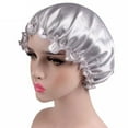 thumbnail image 3 of Sleep Cap Satin Bonnet Sleeping Hat Soft Elastic Night Hair Cover for Women Girls, 3 of 7
