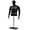 Black, variant on Male Dress Form Half Body Mannequin Torso, 51"-79" Height Adjustable White Mannequin Display with Stand, Detachable Arms Sewing Dress Model Mannequin, Clothing Manikin for Display