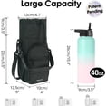 thumbnail image 4 of Narwey Insulated Water Bottle Holder with Adjustable Strap 32oz 40oz Sports Bottle Sling Bag with Phone Pocket Waterproof Drawstring with Handles, 4 of 8