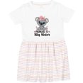 thumbnail image 3 of Inktastic Promoted to Big Sister Koala Girls Toddler Dress, 3 of 5