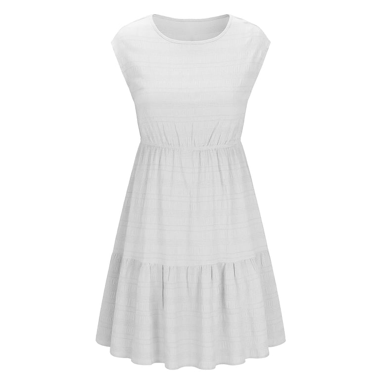 ladies white cotton dress Ladies 50s White Brown Cotton Shirtwaist Dress, Exotic Print