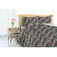 thumbnail image 3 of Ambesonne Asian Down Alternative Quilt Comforter, Cherry Blossom Japan Aura Art, Twin XL, Dark Cadet Blue and Pink, 3 of 5