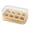 Orange, variant on Ice Making Box with Lid, 4 Cavity Cuboid Ice Cubes Homemade Mold, for Household Kitchen Summer Travel Picnic Beverage, Green