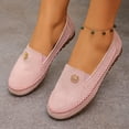 thumbnail image 5 of Samdudou Womens Loafers Casual Slip On Flat Shoes Closed Toe Faux Suede Moccasins with Metallic Flower Embellishment for Daily Work, 5 of 7
