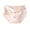 Pink, variant on WRKEKC Cotton Underwear for Women Extended Gusset Cotton Gusset Women Triangle Panties Mid Waist Triangle Cotton High Waist Embossed