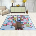 thumbnail image 3 of Coolnut Lightweight Soft Area Rugs 63 x 48 in, Tree Full of Owls Floor Mat for Kids Playing Room Hardwood Floor Living Room Nursery Rugs, 5'3" x 4', 3 of 6
