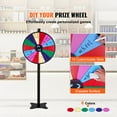 thumbnail image 2 of KFFKFF Roue Tournante de 24 Pouces pour Prix, Roue Tournante à 14 Emplacements, Roue de Roulette avec Effacement à Sec et 2 Marqueurs, Jeux de Rotation de Fortune sur Table Ou sur Pied pour Gagner dans les Fêtes, Pub, Salon Professionnel, Carnaval, 2 of 9